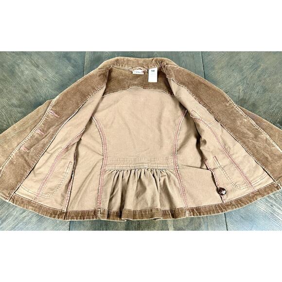 Levi’s Juniors Girls Brown Button Up Corduroy Jacket Blazer Size Large - Picture 11 of 13